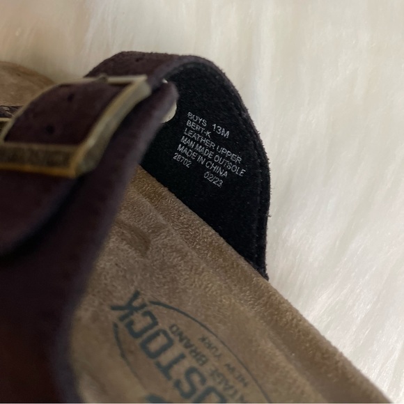 Woodstock Leather Slide Sandal with Buckle Adjustable Arizona NWOT - Picture 5 of 5